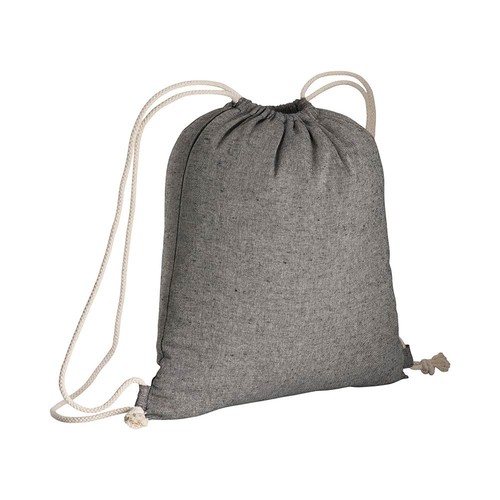 Sac à dos en coton recyclé effet mélange - 1