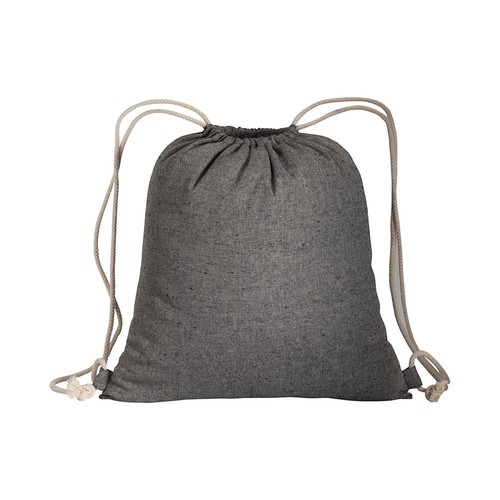 Sac à dos en coton recyclé effet mélange - 2