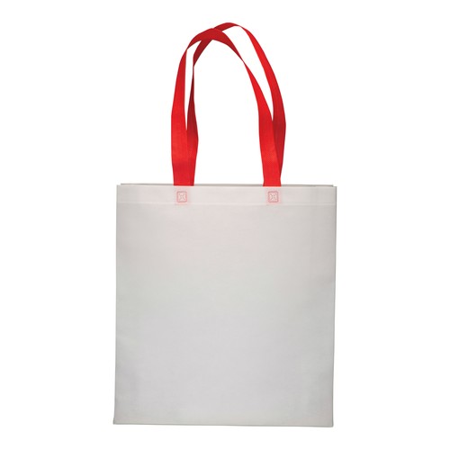Shopper avec soufflet en TNT 80g/m2 thermosoudé, anses longues - 2