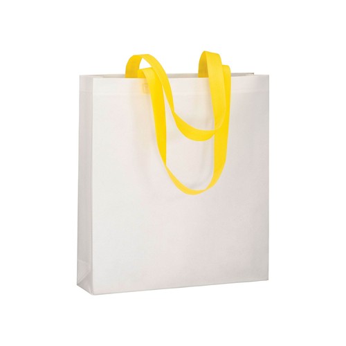 Shopper avec soufflet en TNT 80g/m2 thermosoudé, anses longues - 1