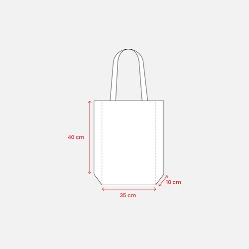 Sac shopper en polyester avec coté réfléchissant - 3