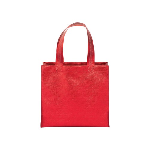 Sac shopper avec soufflet en non tissè laminé thermsoudé, anses courtes - 2