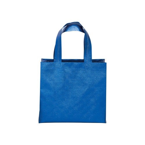 Sac shopper avec soufflet en non tissè laminé thermsoudé, anses courtes - 2