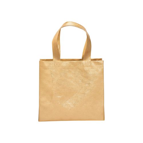 Sac shopper avec soufflet en non tissè laminé thermsoudé, anses courtes - 2