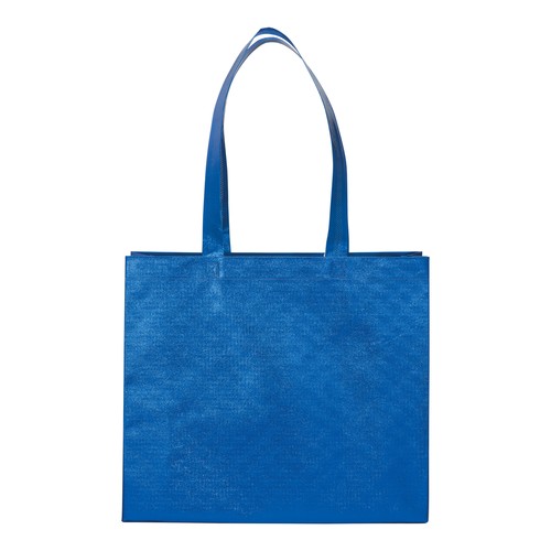 Sac shopper avec soufflet en non tissè laminé thermsoudé, anses longues - 2