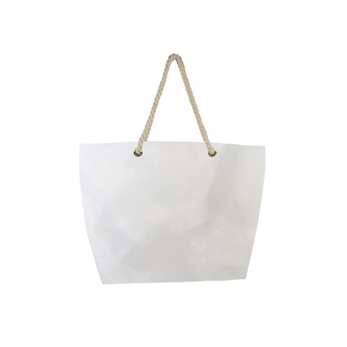 Sac de plage en polyester avec sufflet à la baseet fermeture eclaire - 2