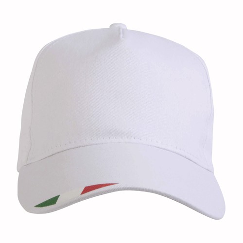 Casquette en polyester 5 panneaux avec impression tricolore - 2