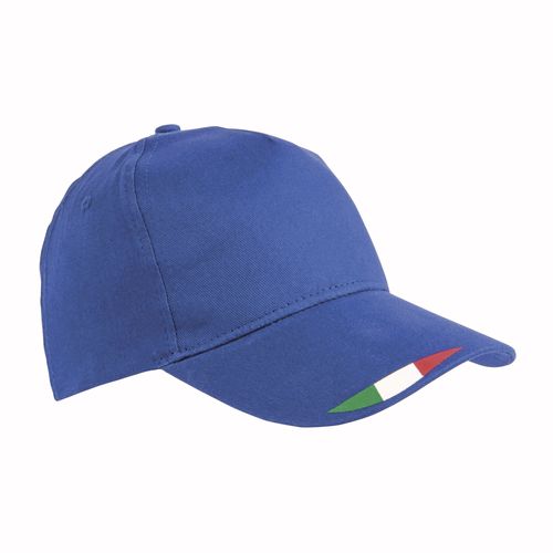 Casquette en polyester 5 panneaux avec impression tricolore - 1