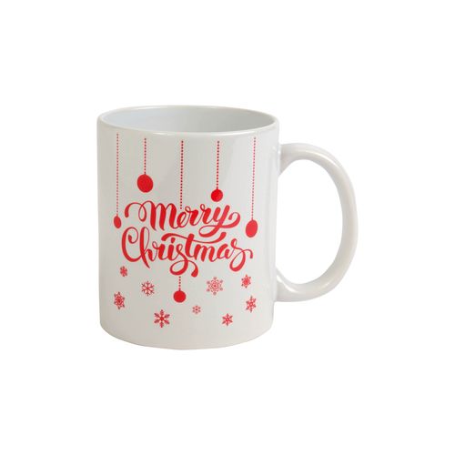 Tasse en céramique avec impression de Noel. Adaptée pour la sublimation - 2