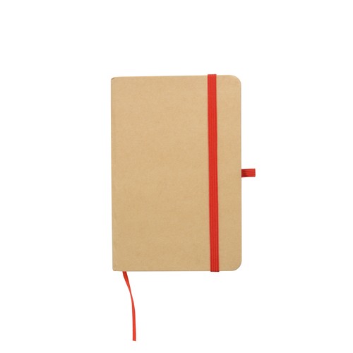 Bloc-notes en carton recyclé avec détails colorés - 1