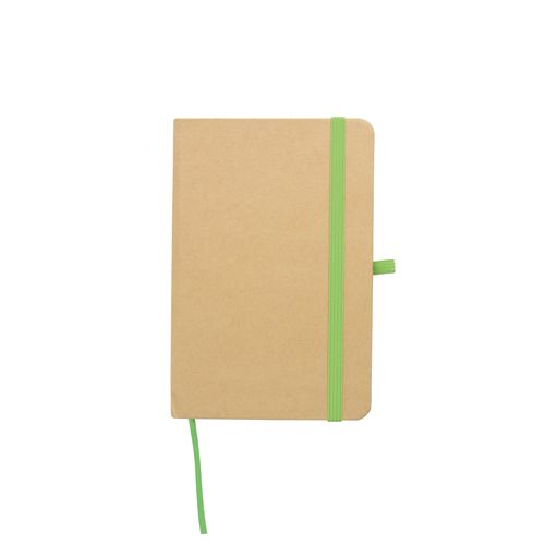 Bloc-notes en carton recyclé avec détails colorés - 1