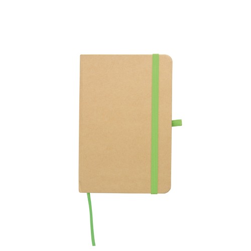 Bloc-notes en carton recyclé avec détails colorés - 1