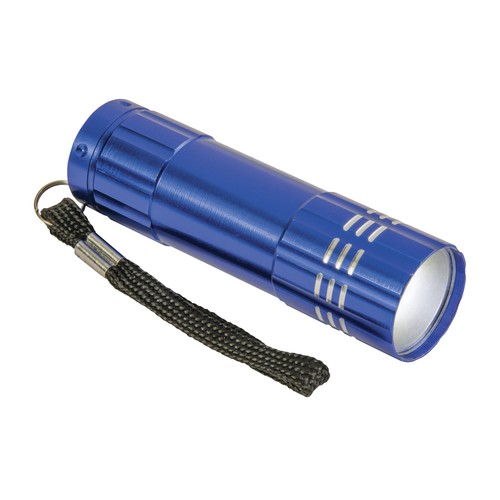 Aluminium COB  LED (Chip On Board)  torch  with string (batteries NOT included)