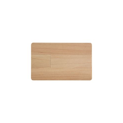 Clé USB de 4GB en forme de carte en bois. Importation sur demande - 2