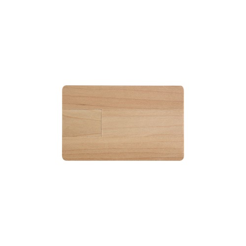 Clé USB de 4GB en forme de carte en bois - 2
