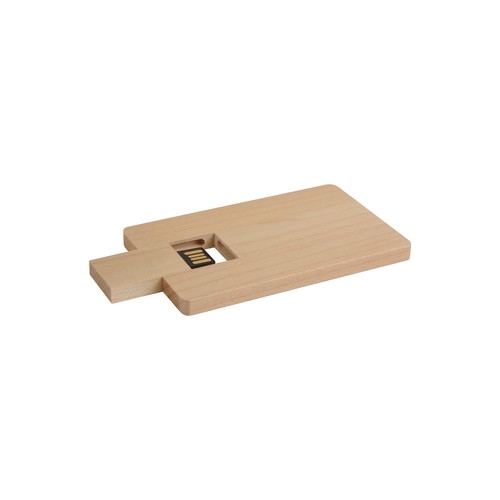 Clé USB de 4GB en forme de carte en bois - 3