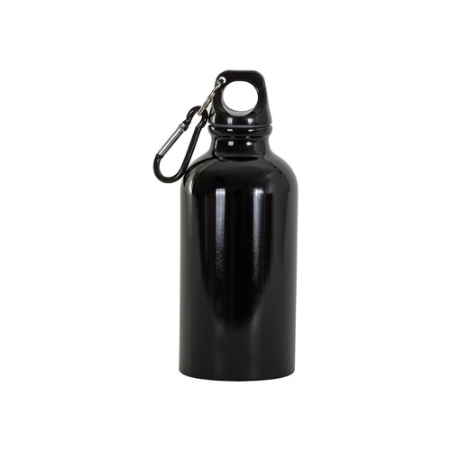 Gourde en aluminium avec mousqueton, 400 ml - 1