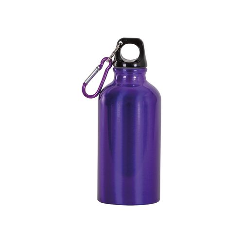 Gourde en aluminium avec mousqueton, 400 ml - 1