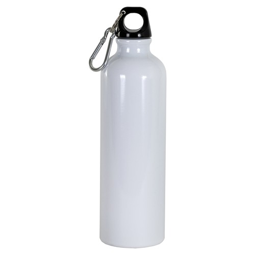 Aluminum bottle with carabiner. 750ml, no box