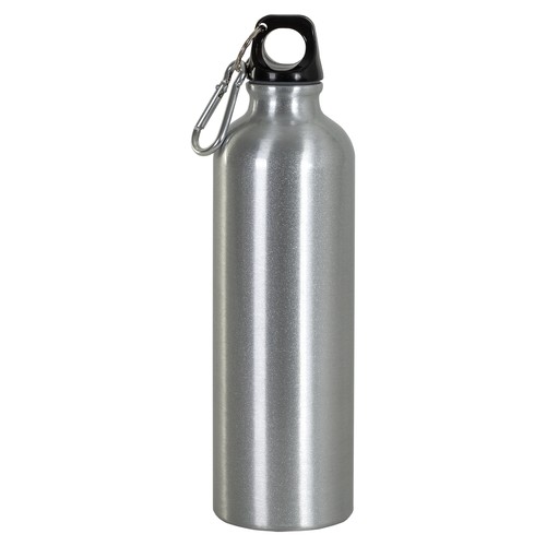 Gourde en aluminium avec mousqueton, 750 ml, no box - 1