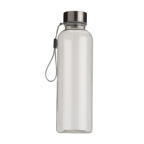 Gourde en tritan transparent avec bouchon en métal (500 ml). Sans BPA - 1