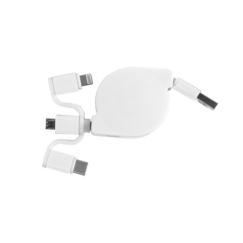 Cable d'alimentation USB type C, lightning, micro USB retractable - 3