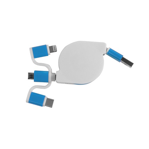 Cable d'alimentation USB type C, lightning, micro USB retractable - 3
