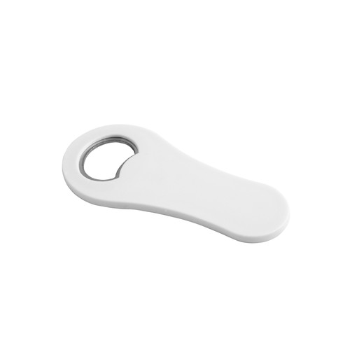 Plastic bottle opener with magnet