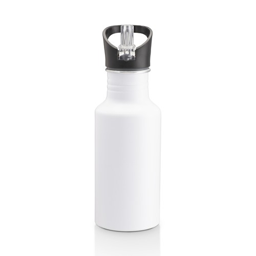 Bouteille en aluminium (600 ml) avec paille extractible - 3