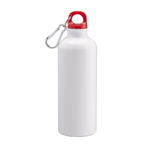 Aluminium sport bottle (500 ml) with carabiner