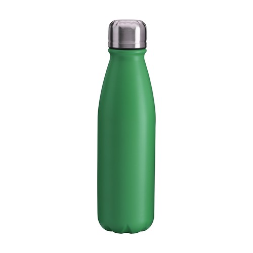 BOTELLA DEPORTIVA DE ALUMINIO CON TAPÓN DE ACERO, 500 ML