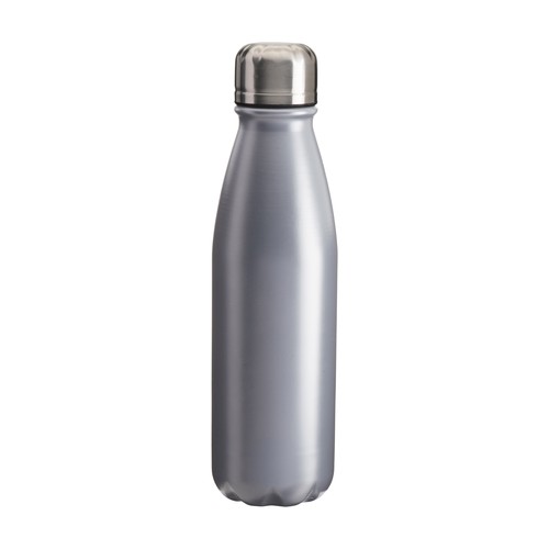 Aluminium sport bottle with steel lid , 500 ml