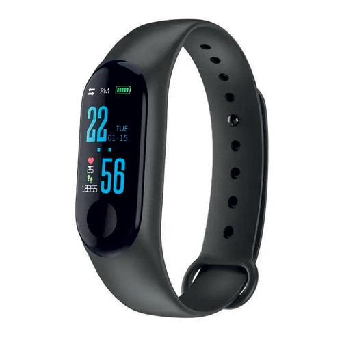 Bracelet Fitness tracker personnalisé en TPE, avec fonction de suivi de la fréquence cardiaque