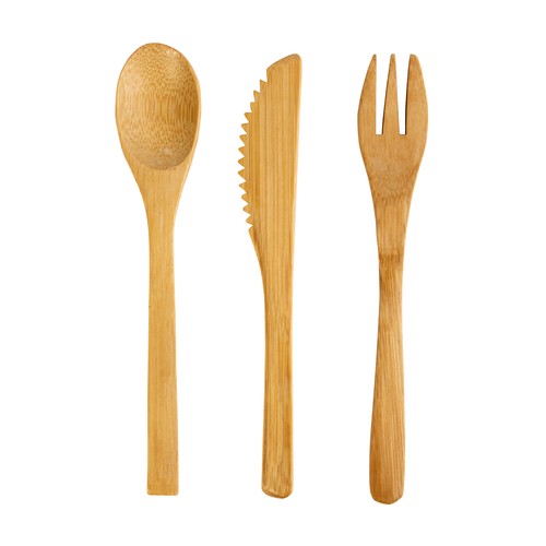 Set de table en bambou et pouch en coton - 3