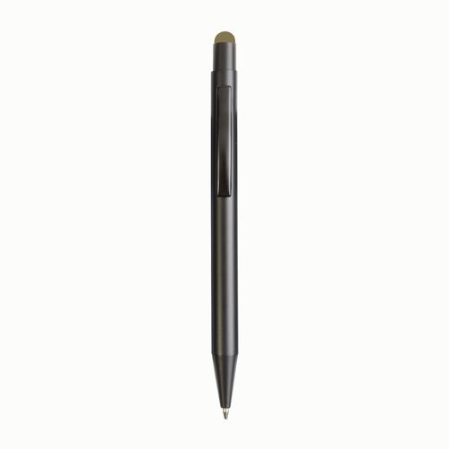 Stylo à déclic en aluminium avec touch screen et logo gravé au laser colorés - 1