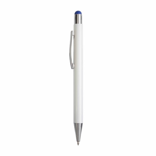 Stylo à déclic en aluminium avec touch screen et logo gravé au laser colorés - 2
