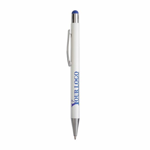 Stylo à déclic en aluminium avec touch screen et logo gravé au laser colorés - 3