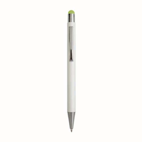 Stylo à déclic en aluminium avec touch screen et logo gravé au laser colorés - 1