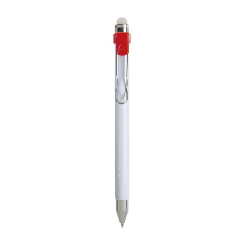 Stylo à déclic avec encre effaçable et clip en métal - 1