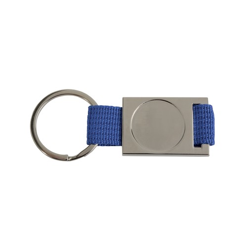 Porte-clés en aluminium et nylon Centre à personnaliser avec logo en résine - 2