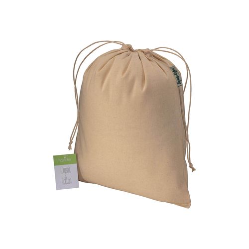 Pochon cadeau en coton organique, 140 g/m2, 25 x 30 cm - 1