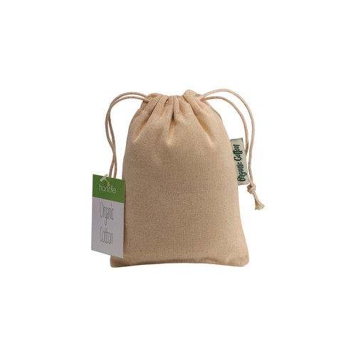 Pochon cadeau en coton organique, 140 g/m2, 10 x 14 cm - 2