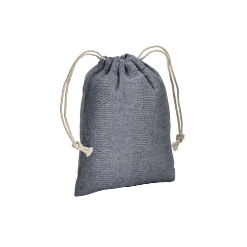 MOCHILA DE ALGODÓN RECICLADO 150G / M2, 10 X 14 CM