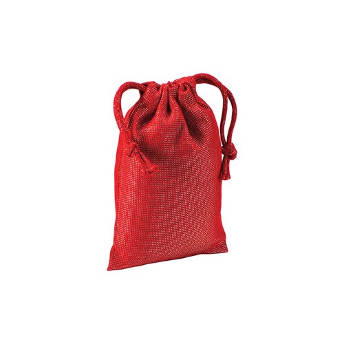Pochon cadeau en polycoton brillant 150 g/m2, 10x14 cm - 1