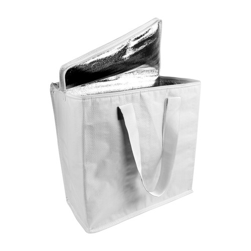 Sac isotherme en PP laminé 120 g/m2, anses colorées, fermeture éclair - 3