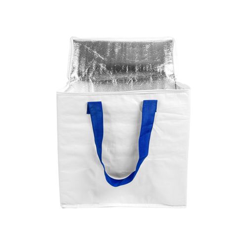 Sac isotherme en PP laminé 120 g/m2, anses colorées, fermeture éclair - 4