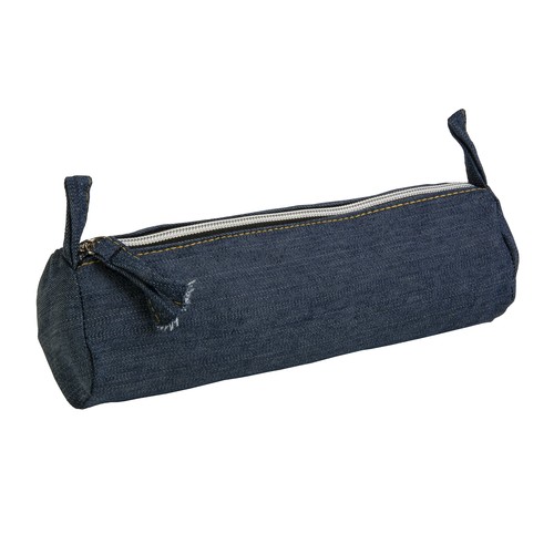 Beauty case en coton DENIM 220 g/m2 (85% coton - 15% polyester) avec fermeture éclair - 1