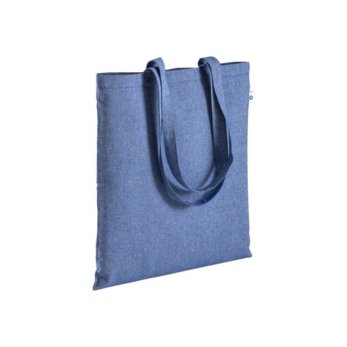 Recycled cotton shopping bag 190 g/m2, long handles, 38 x 42 cm