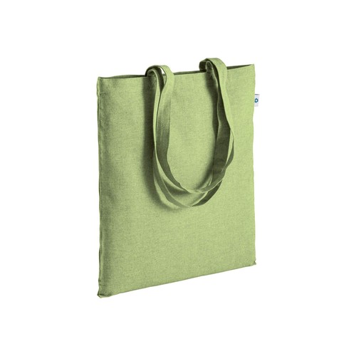 Shopper en coton recyclé 190 g/m2, anses longues, 38 X 42 cm - 1
