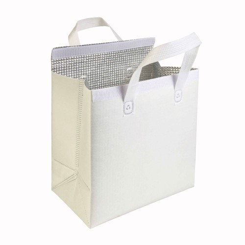 Sac isotherme en TNT laminé 100g/m2, fermeture velcro, - 3